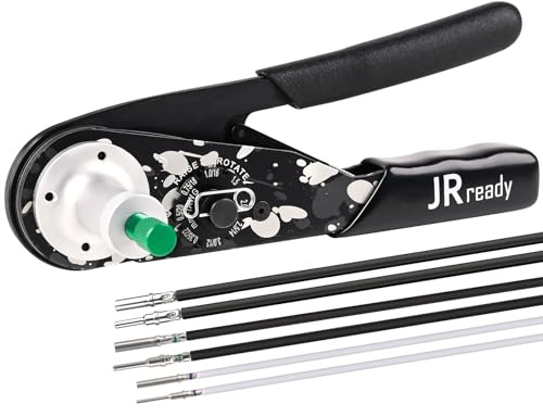 JRready NEW-DT1 Deutsch Crimpzange Für DTP DT DTM Steckverbinder, 12 16 20 Gauge Solid Contact Locator Einteilige Crimpzange Äquivalent zu HDT-48-00 Deutsch Crimpwerkzeuge (12-22AWG)