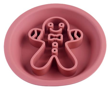 fanelod Tazón de Comida para Perros, Tazón para Perros de alimentación Lenta | Lindo Plato de Comida de Silicona para Perros - Suministros de alimentación para Mascotas, Platos para Perros con Comida