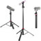 Mikrofonstativ, 200,3 cm, Teleskop-Boden-Mikrofonständer, kompatibel mit Shure SM58 SM57 MV6/Samson Q2U/Rode Podmic/Behringer und USB-XLR-Mikrofonen