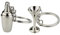 GLSTOY 2Pcs Goblet and Cocktail Shaker Keychain Set Creative Key Rings for Bartenders Novelty Cocktail Keyrings Keyring Hanging Accessories for Parties and Events