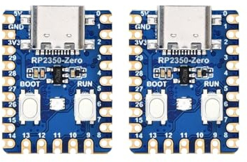 Waveshare 2PCS RP2350-Zero Mini Development Board, Raspberry Pi Microcontroller Development Board, Based On Raspberry Pi Dual-core & Dual-Architecture Microcontroller
