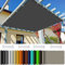 Tenda parasole rettangolare impermeabile, 3 x 5 m, per piscina, balcone e giardino, colore grigio scuro, per protezione dai raggi UV e privacy