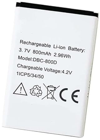 FURFURAKKU Ersatz Akku Kompatibel mit DBC-800A, DBC-800B, DBC-800D, DBP-800B, XYP1110007704 3.7V 800mAh 2.96Wh