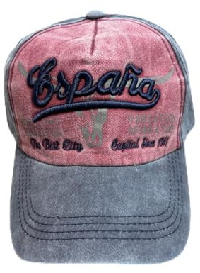 JYC CREATIVE Gorra de España, Regalo de España, Cup of Spain, para Hombre y Mujer, Gorra para el Sol, Gorra con Visera, Gorra para Regalo, (FR/ES, Letras, Talla única, Rosa)