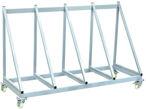 SnamicE Supporto per Pneumatici con Ruote, espositore per Cerchi da Officina/Officina di Riparazione Auto, Carrello Porta Pneumatici per Garage Commerciale e Domes,