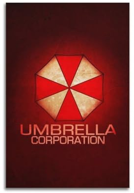 ZZLUUB Poster, Motiv: Resident Evil Umbrella Company, dekoratives Gemälde, Leinwand, Wandposter und Kunstdruck, moderne Familienschlafzimmer-Dekoration, Poster, 20 x 30 cm