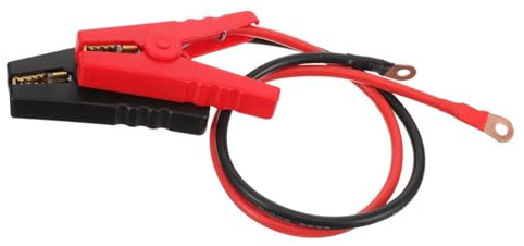 Cabilock 2 pièces Câbles de Saut pour Clôture Électrique Agricole Fils de Connexion avec Pinces Crocodile Cuivre Pur pour Système de Clôture Solaire et Batterie