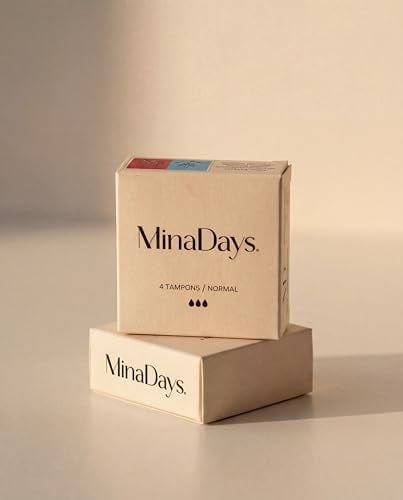 MinaDays® Tampons Hemp-Edition – Mit Hanfextrakt & Kamille – Natürlicher Komfort für deine Perioden-Routine – Made in Germany & zertifiziert (Super, 4 Stück)