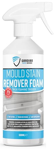 Gardian Defence Mould Remover Spray Foam Cleaner 500ml – Powerful Black Mould Remover for Bathroom Tiles, Grout, Shower, Walls, and Ceilings