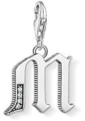 Thomas Sabo Damen Charm-Anhänger M Buchstabe Charm Club 925 Sterling Silber 1593-643-21