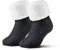 Piarini 1 Paar Kuschelsocken mit ABS Sohle - warme Damen Socken - Wintersocken mit Anti Rutsch Noppen - dicke Haussocken schwarz