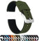 23mm Army Green/Black - BARTON Elite Silicone Watch Bands - Quick Release - Choose Strap Color & Width