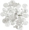 20set Round Alloy Pendant Trays with Glass Dome Tiles Blank Bezel Settings for Creative Jewelry Making and Craft Supplies Silver