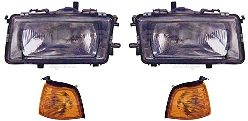 Halogen Scheinwerfer Set für 80 89 89Q 8A B3 06.86-10.91 Blinker