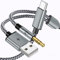 USB C auf 3,5 mm AUX-Kabel mit Ladegerät, 2-in-1 USB C auf 3,5 mm Kopfhörer, Auto-Stereo-Aux-Kabel mit PD 18 W Ladegerät, kompatibel mit iPhone 16/16Pro/15/15Pro, Galaxy S24 Ultra/S24/S23/S21FE, Pixel