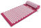 GORILLA SPORTS® Akupressurmatte - mit ergonomische Kissen und Tragetasche, 68 x 42 x 2.5 cm, Waschbar, aus Baumwolle, Farbwahl - Massagematte, Nagelmatte, Akupunkturmatte