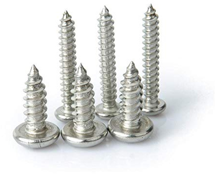 Acciaio inossidabile 304, viti autofilettanti a testa tonda, viti autofilettanti a testa tonda con taglio a croce-M8 * 30 (10 capsule)