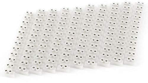 10 pezzi 360 V doppia morsettiera vite 12 posizioni blocco striscia isolato connettore filo elettrico 10A barriera elettrica per cavi di collegamento di elettrodomestici ecc
