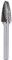 ASNOMY 1Pc Fraises rotatives Double Coupe Rotatives Carbure de Tungstène Die Grinder Bit 6mm Tige 12mm Tête Cylindrique de Gravure Rotatif Burres Pour Travail du Bois, Métal Polissage, Gravure-F
