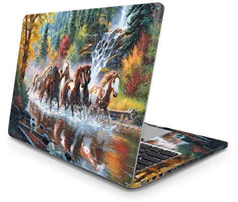 Sticker Master Running Horse Laptop Vinyl Sticker Skin Cover 13 14 15 Inch Notebook Decal for MacBook Asus Acer Hp Lenovo Huawei Dell Ms Toshiba 14 inch (35x26 cm)
