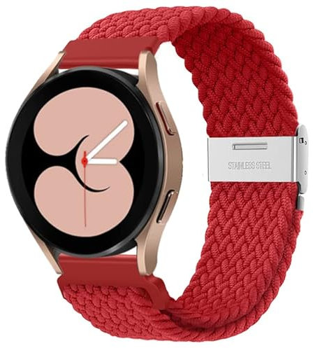 20mm uhr Armbänder für Samsung Galaxy Watch 4/5/Pro Armband 45mm 44mm 40mm/Classic 46mm 42mm/3 41mm/Active 2,Dehnbares Geflochtenes Band Kompatibel mit Amazfit GTS 2/mini/3/bip/U Garmin vivoactive 3
