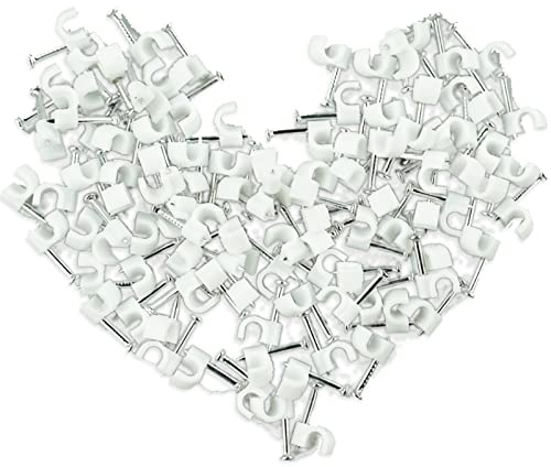 4mm Round Cable Clips 100pcs Assortment Cable Holder Management Wire Tidy Clips