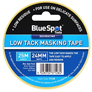 Blue Spot Tools - Blue Spot 24mm x 25M Low Tack Masking Tape