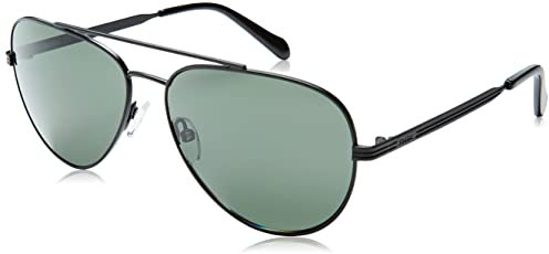 Fossil Fos 3144/g/s 003/QT MATT BLACK Sunglasses Men Steel, Standard, 60
