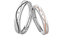 Bandring Silber 925 Herren, Wedding Ring Verstellbar Sterling Silber Irregulär Wasser Welligkeit Fisch Linie Zirkonia Frei Gravur Personalisiert