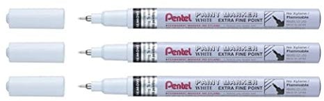 Pentel Set of 3 Paint Markers MFP10 Extra Fine Tip White