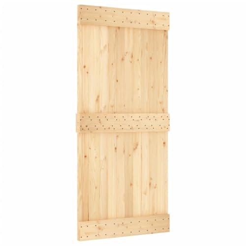 vidaXL Puerta de Granero Madera Maciza Pino 95x210 cm