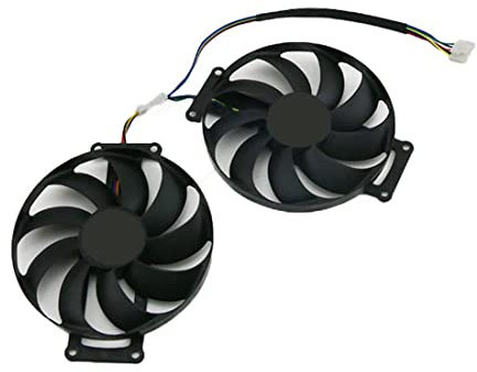 Puooifrty 1 Paire FDC10H12S9-C 2060 Super 2070 GTX1660 Ti Ventilateur de Refroidissement pour GTX 1660 1660Ti Dual OC RTX2060 Carte Graphique