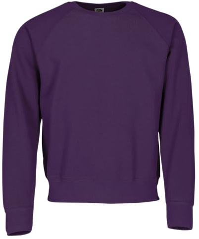 Fruit of the Loom Classic Raglan Sweat | Unisex Sweatshirt, Rundhals, klassisch, 80% Baumwolle, 20% Polyester + gratis MyShirt Stoffbeutel