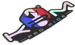 KRM Pro Ride Autocollant hologramme Bleu/blanc/rouge