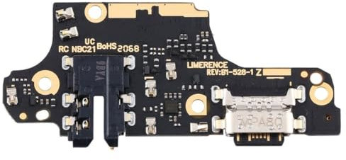 OnlyTech - Circuito interno del conector de carga USB y del micrófono de repuesto para Xiaomi Redmi Note 9 Pro/Note 9S