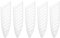 M METERXITY 5 Pack Plastic Knife Sheaths - Kitchen Knife Protectors Edge Guard Blade Protective Cover, Apply to Paring Knife Kitchen (3.5 Inch, White)