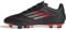 adidas Unisex F50 Club Football Boots FG/MG Fußballschuhe, core Black/Iron met./Lucid red