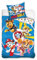 Bettwäsche Paw Patrol mit Stella, Ruben, Chase und Marcus, für Einzelbett, Bettbezug 140 x 200 cm + Kissenbezug 65 x 65 cm, Polyester-Baumwoll-Mischgewebe
