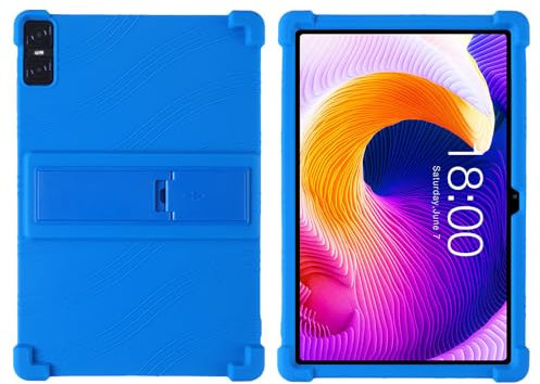 Custodia in silicone per tablet Teclast T45HD da 10,5 pollici, adatta ai bambini, in morbido silicone, regolabile, con supporto per PC Teclast T45HD da 10,5 (blu scuro)