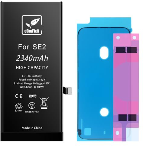 cDraFixit Akku für iPhone SE 2020, 2340mAh Kapazität größer als die ursprüngliche Batterie
