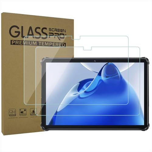 AKNICI 2-Stück PanzerglasFolie Schutzfolie für OUKITEL RT6/OUKITEL RT7 Rugged Tablet PC 10.1 Zoll, Gehärtetem Glas Panzerglasfolie Displayschutz für OUKITEL RT6/OUKITEL RT7, 9H Härte/Anti-Kratzer