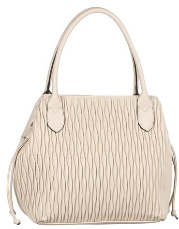 Gabor bags Granada wave Damen Shopper Umhängetasche Reißverschluss Mittelgroß Weiß