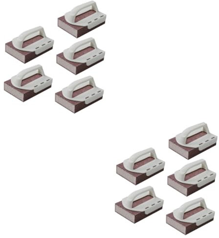 Healeved 10pcs Eco Sponge Scourer Emery Sponge Wipe Pads Sanding Pads Kitchenware Cleaning Tool Strong Water Absorption Random Color