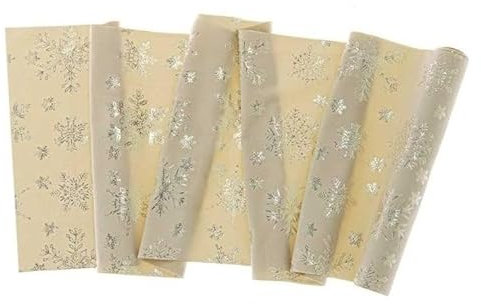 Tischläufer Tischband Samt Creme mit goldfarbigen Kristallen 28x300m