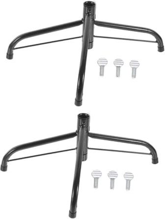 OKUMEYR Doppeltes Weihnachtsbaumständer-Set Stabiles Gestell Für Künstliche Weihnachtsbäume Aus Robustem Kunststoff