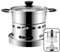 STGBCST Hornillo de alcohol de acero inoxidable portátil para camping, juego de hornillo de camping al aire libre, cocina de espíritu interior, adecuada para interiores y camping (estilo medio