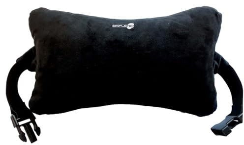 SIMPLETEK - Cuscino Nero per Sedia da Gaming Viaggio Auto Aereo Poggiatesta Macchina Camper GT5PIL