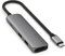 SATECHI Hub USB C 4 en 1 Slim Plus, Adaptador Multipuerto con HDMI 4K, 100W Carga PD, 2 Puertos USB-A, para MacBook, Windows y Dispositivos Tipo C - Gris Espacial