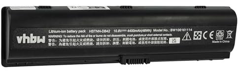 vhbw batteria compatibile con HP Pavilion DV6400, G5000, DV6700, DV6600, DV6500T, G6000, G7000 notebook (4400mAh, 10,8V, Li-Ion)