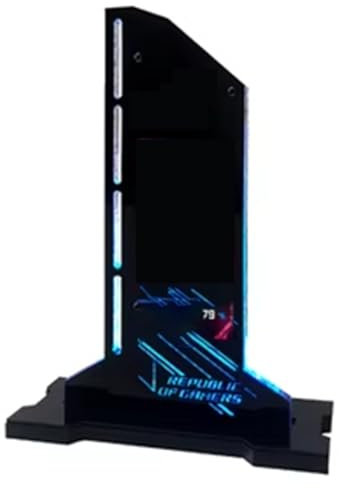 Knoruley Graphic Card VGA Holder LED Monitor Screen Holder Support RGB CPU GPU RAM Monitor for PC Gamer Cabinet, Black